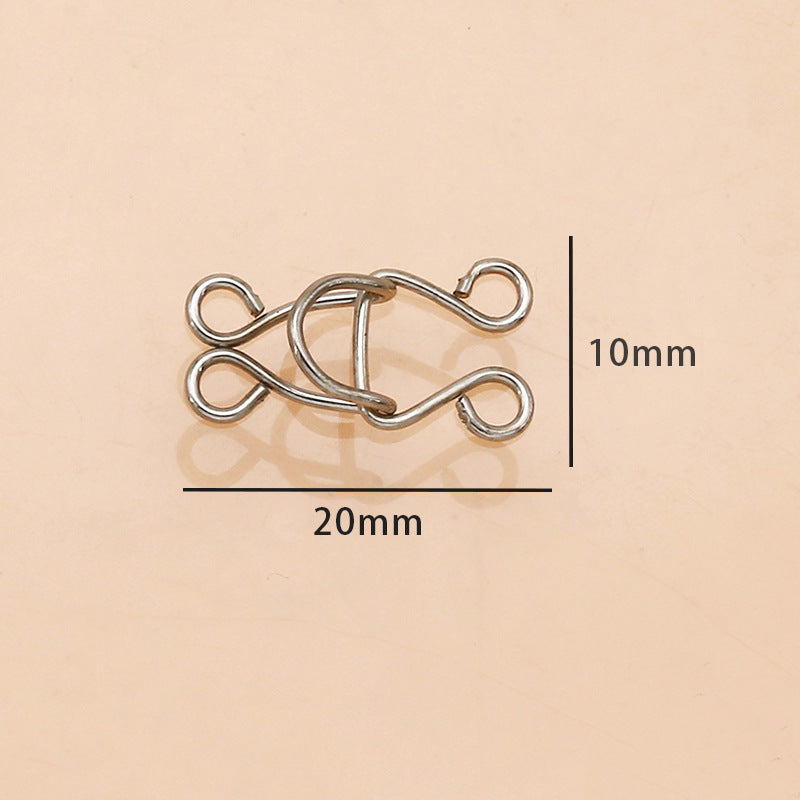 Metal invisible hook underwear adjust to button trench coat sweater button clothes decorative accessories accessories-53