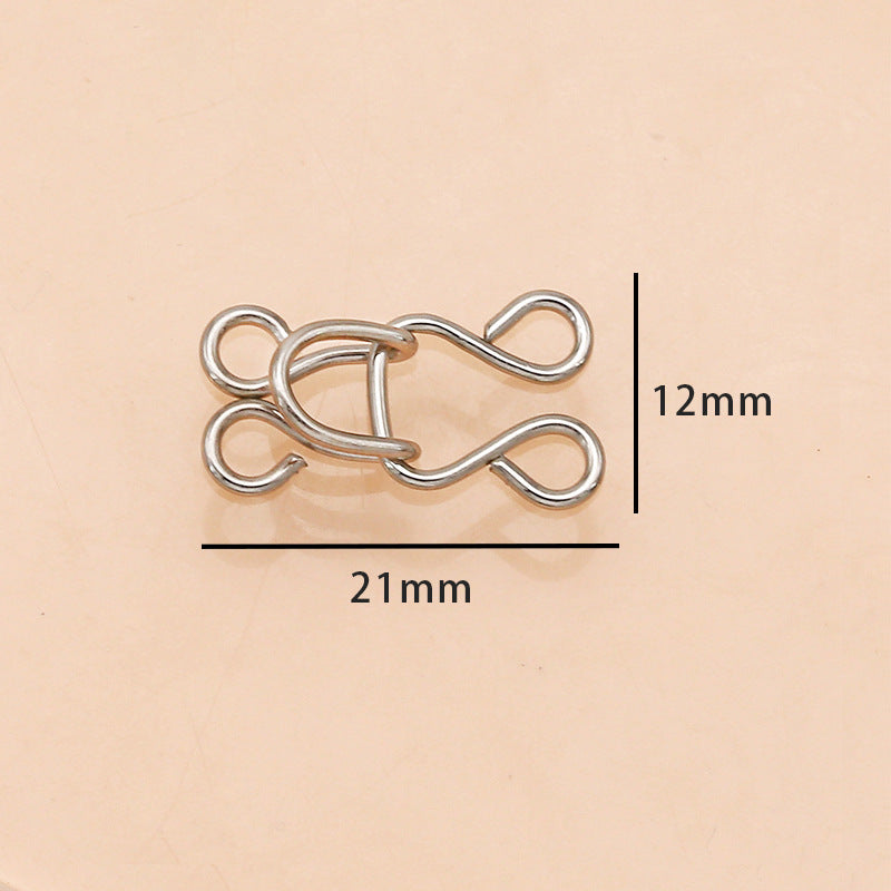 Metal invisible hook underwear adjust to button trench coat sweater button clothes decorative accessories accessories-53