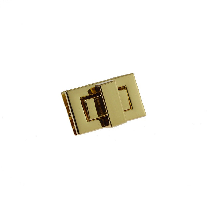 Wholesale luggage hardware accessories small square twist lock bag hardware accessories lock light gold gun color small-53