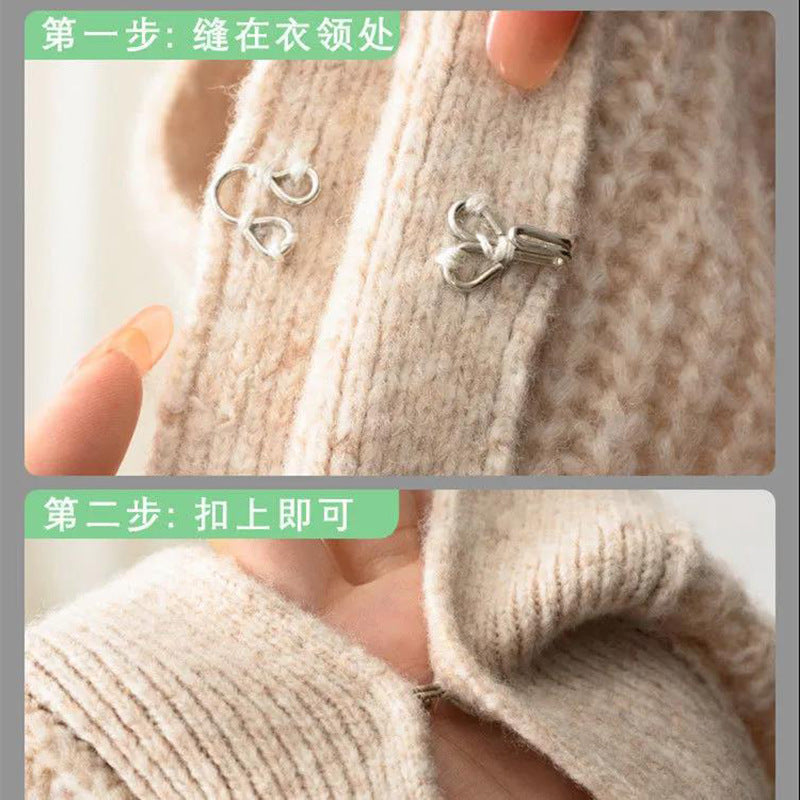 Metal invisible hook underwear adjust to button trench coat sweater button clothes decorative accessories accessories-53
