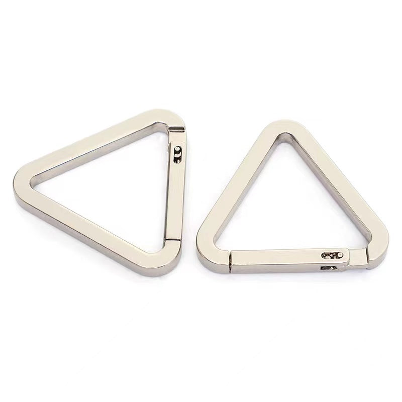 Unique Creativity Design Purse Handbag Triangle Star Shape Adjustable Metal Silver Rings for Bags Accessories-53
