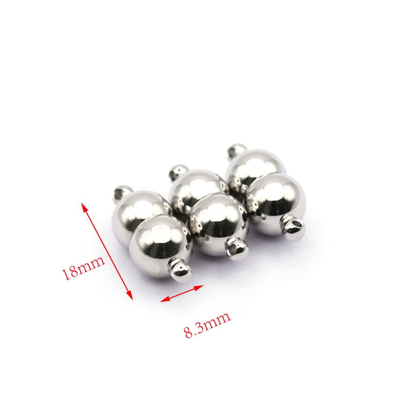 Jewelry Bracelet Stainless Steel Ball Clasp 6mm 8mm 10mm 12mm 14mm 16mm for Couples LOVE Bracelet Making-53