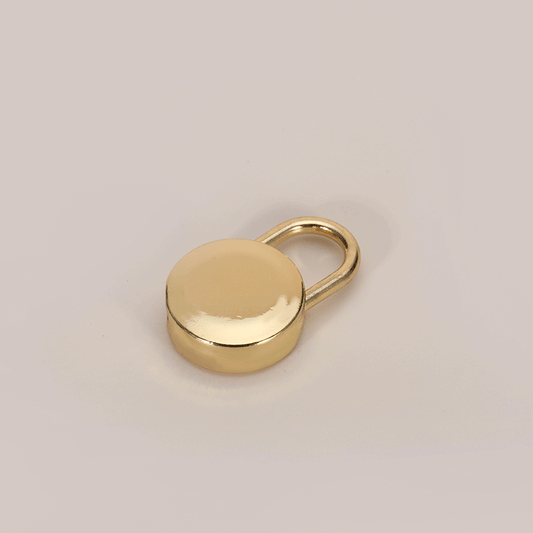 Small decorative case padlock bag round lock keyless switch accessory small jewelry box lock without key-54