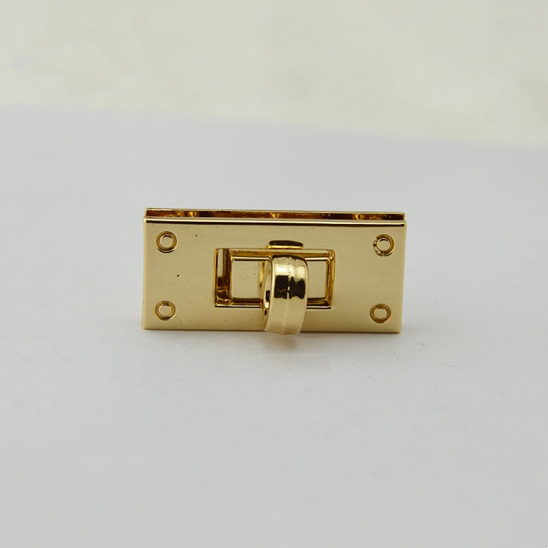 Handbag Twist Lock Hardware Accessories Square Shape Bag Turn Lock Mortise Closure Clasp Rectangle Locks-56