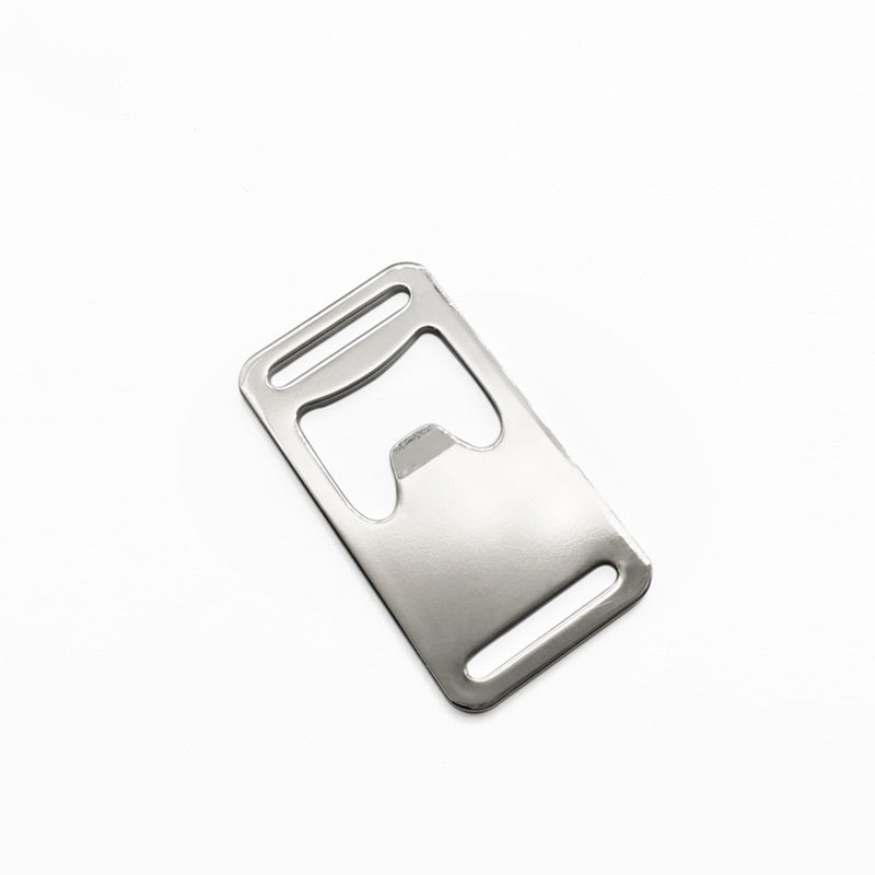 Ribbon Opener Stainless Steel Card Bottle Opener Outdoor Backpack Webbing Buckle lanyard bottle opener travel bag accessories-59