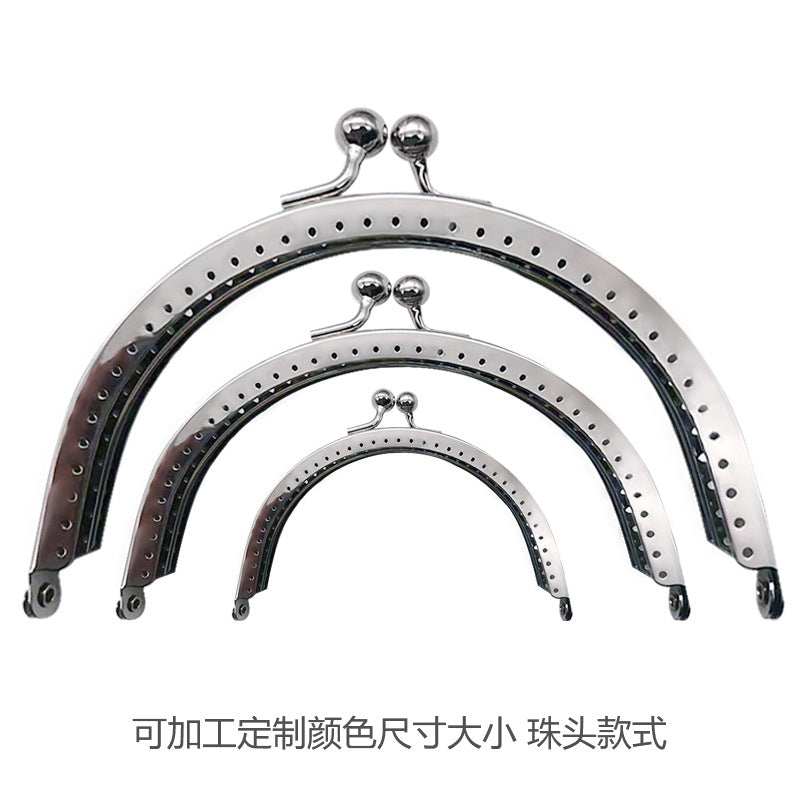 Bag Handles Metal Buckle Half Circle Purse Frame Hand Pull O Ring Hook DIY Luggage Parts Hardware Accessories-74