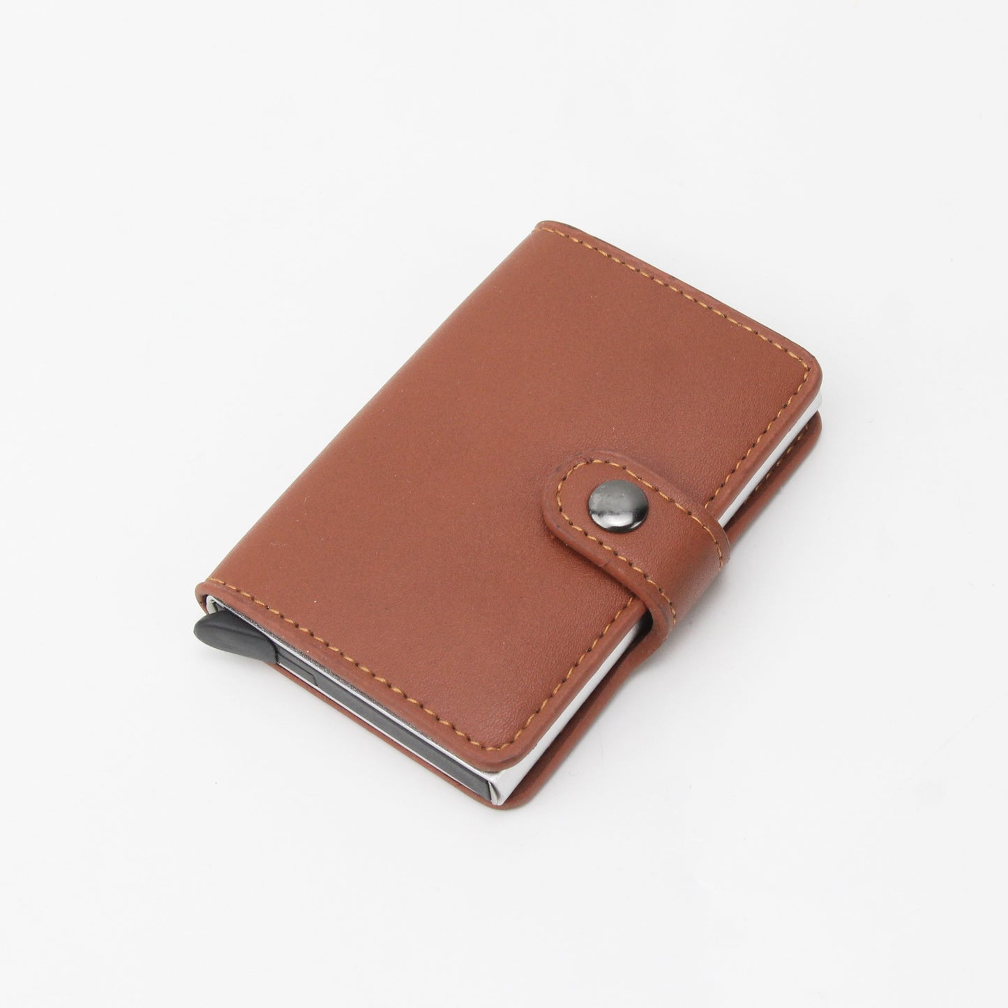 Europe popular thin Pop Up RFID Blocking man card holder smart minimarlist metal card holder
