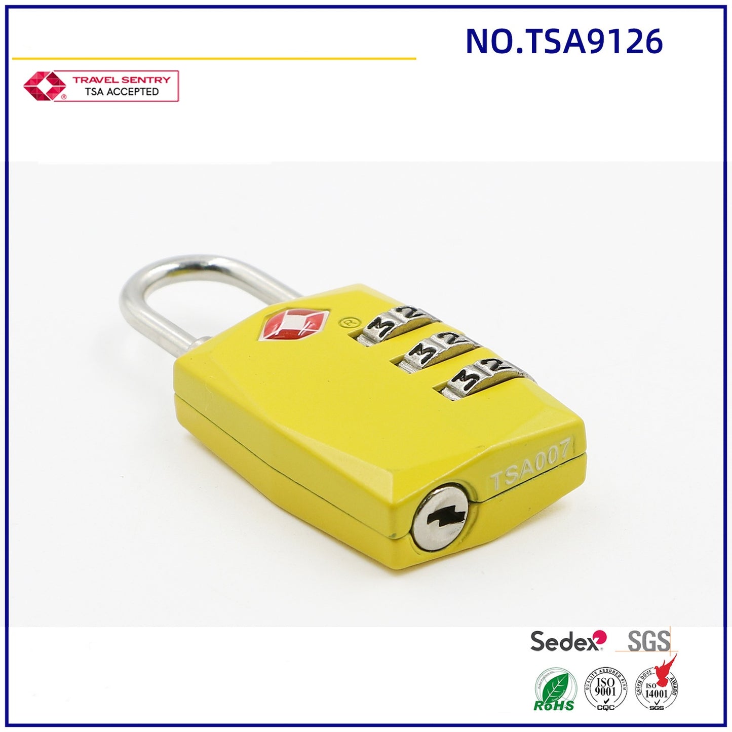 Tsa Luggage Locks 3 Digit Combination TSA Suitcase lock Zinc alloy Travel waterproof padlock-6