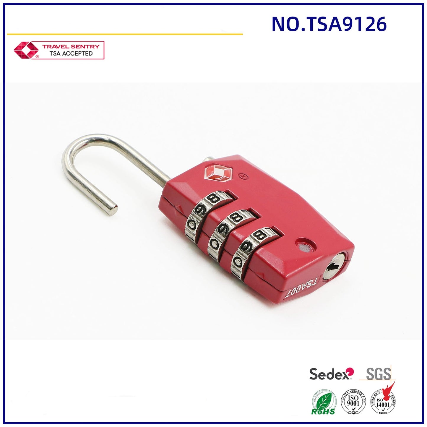 Tsa Luggage Locks 3 Digit Combination TSA Suitcase lock Zinc alloy Travel waterproof padlock-6