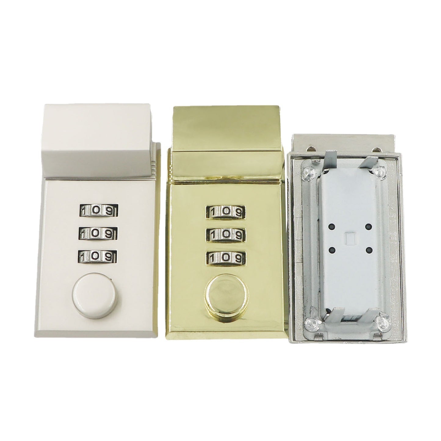 high quality zinc alloy plated 3-digit digital briefcase password lock diary notebook security lock women's bag buckle-6