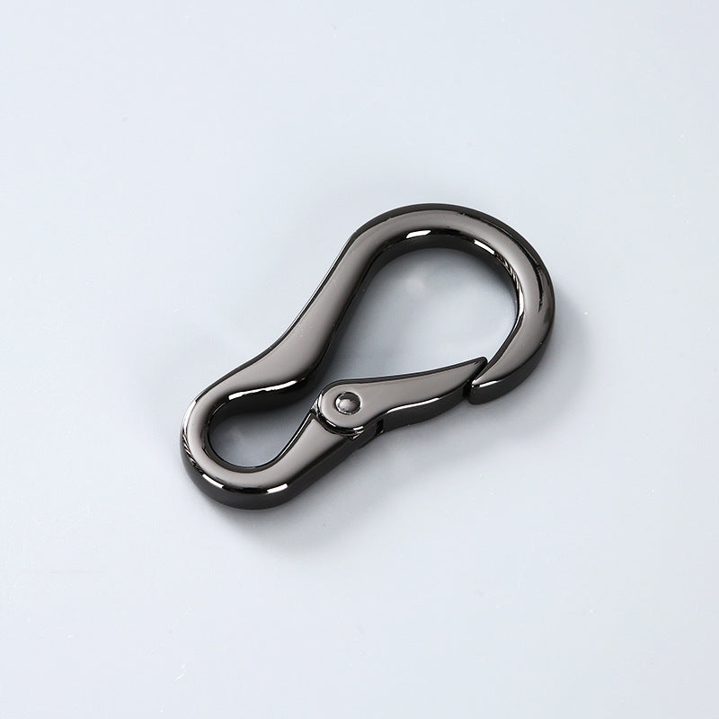 Zinc alloy multifunctional mountaineering buckle 8-shaped gourd spring keychain outdoor sports card hook-61