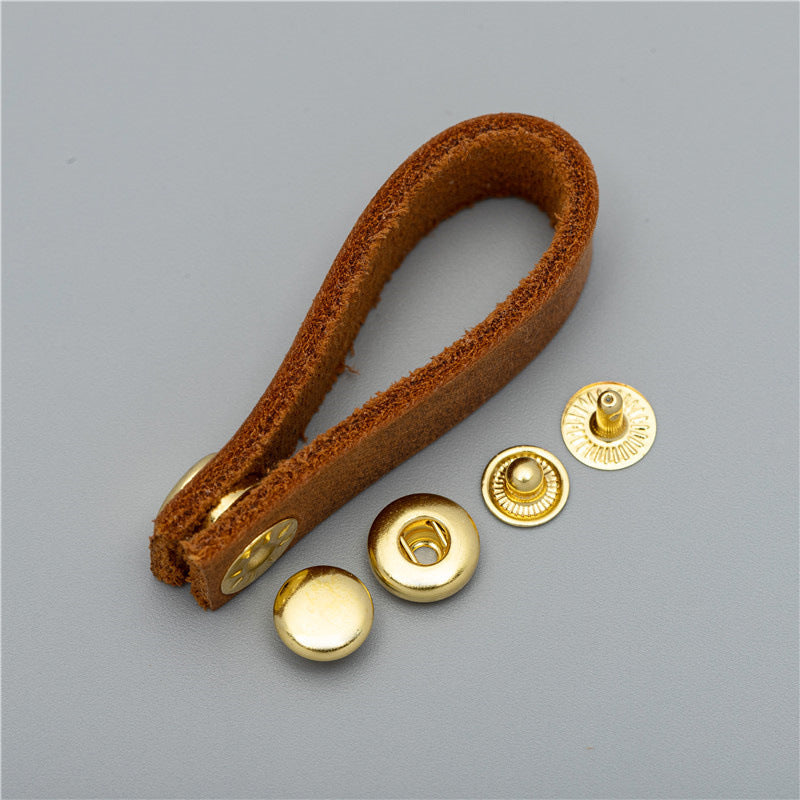 4 parts brass press snap button kit brass metal snap fastener button of clothes coat-62