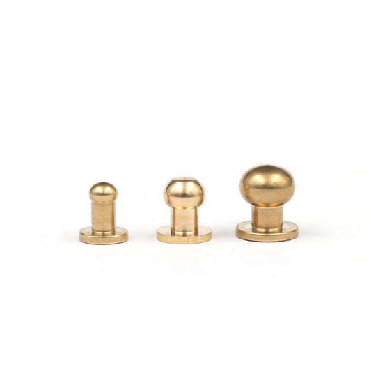 5-10MM Brass Round Head Nail Pacifier Nails Screw Rivet Handmade DIY Leather Luggage Accessories-64