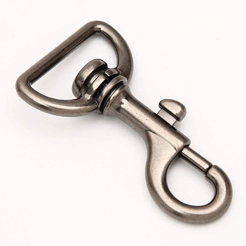 High-Quality Sil65ver Swivel Snap Hook with Triangular Base for Bags and Keychains-65