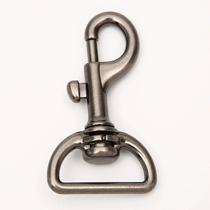 High-Quality Sil65ver Swivel Snap Hook with Triangular Base for Bags and Keychains-65