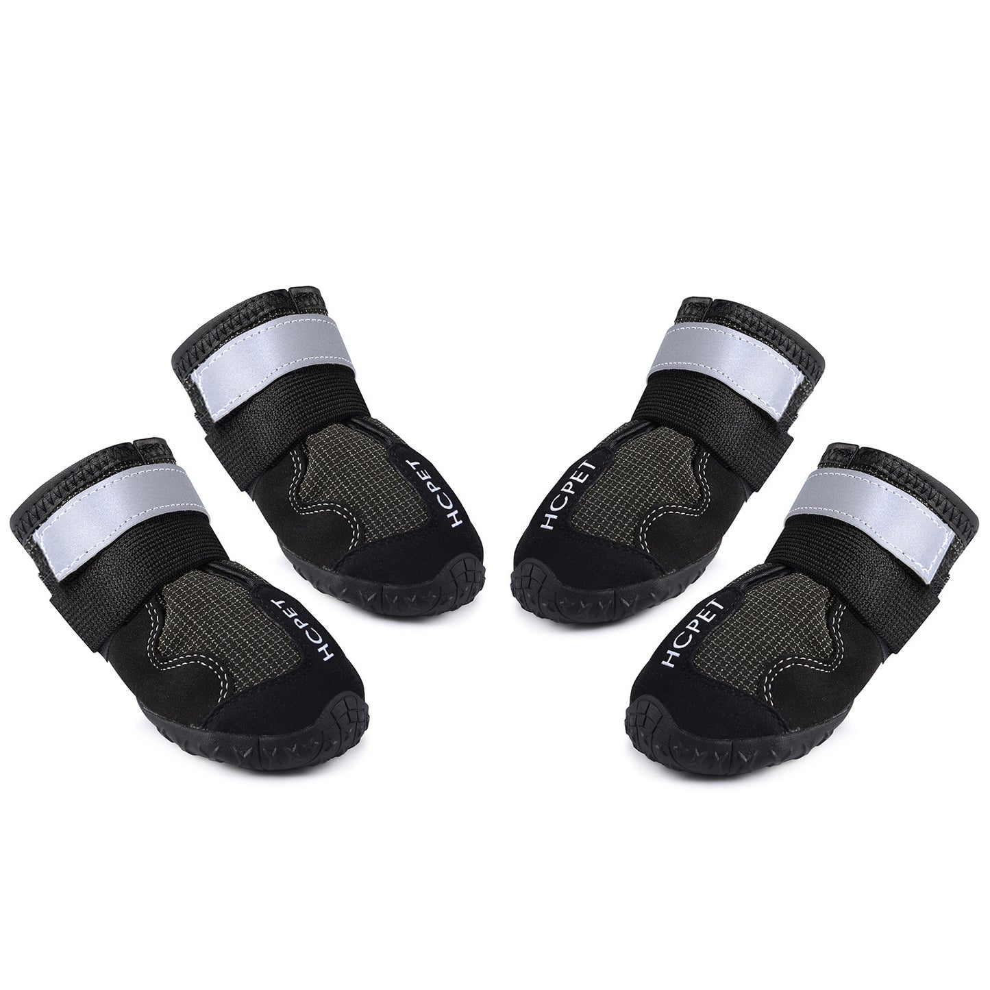 Pet Dog Shoes Waterproof Paw Protectors Reflective Strip Warm Stylish Made Durable Leather Cotton Plastic-27