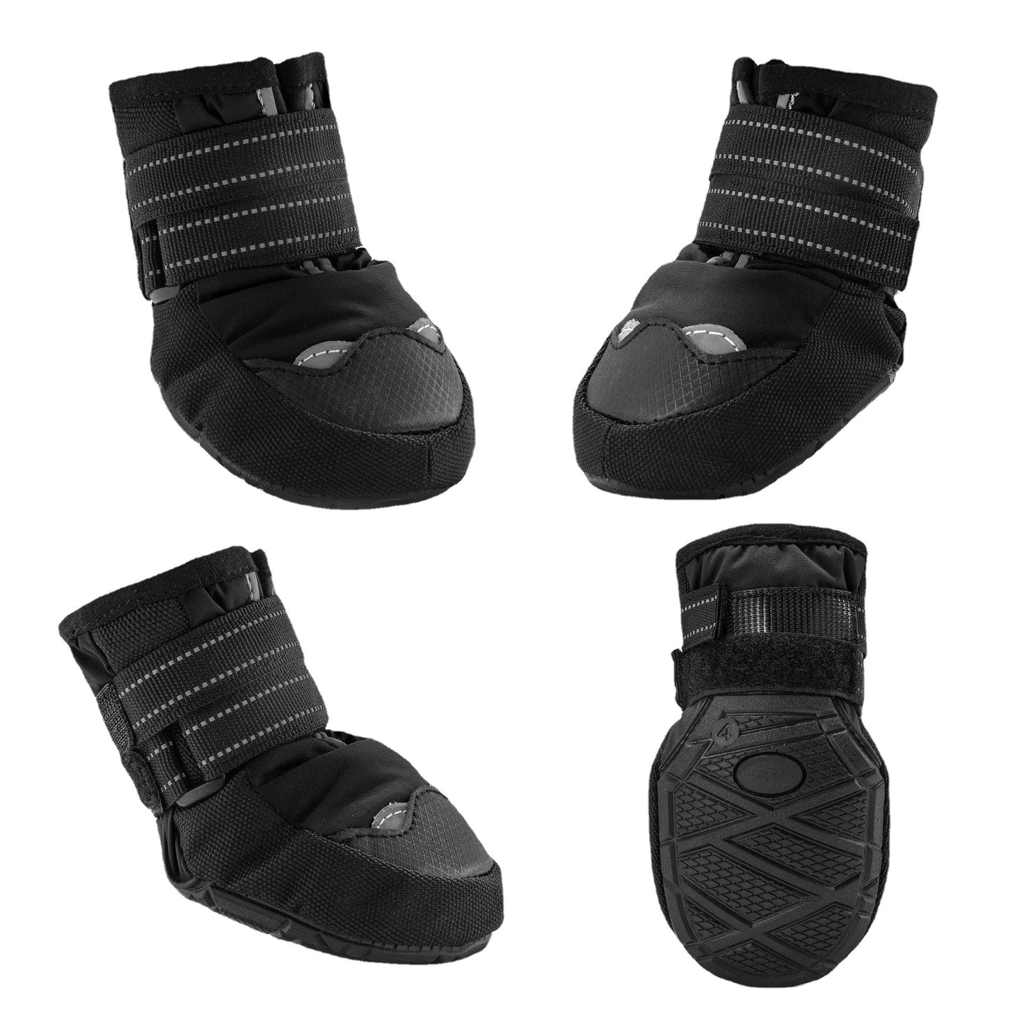 Hot Selling Warm and Cold Pet Shoes Slip Resistant Deluxe Set of Four Adaptable Big Dog Shoes-32