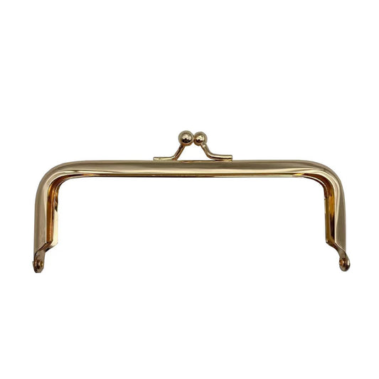 High Quality 20.5cm Metal Square Gold Color Cross Large Bead Head Purse Frame Handbag Handles DIY Hardware Accessories-4