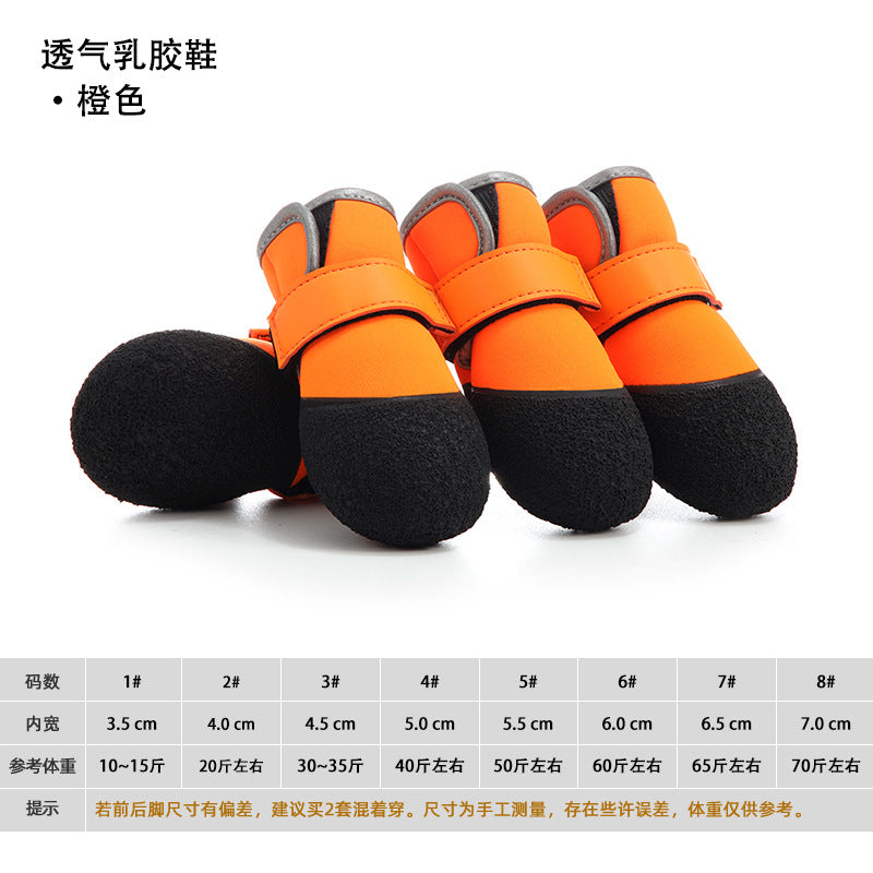 2025 Latest Design Multicolor Wetsuit Fabric Waterproof Warm Anti-slip Small Middle Size Pet Dog Shoes Booties-11