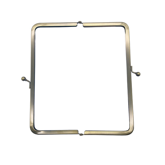 Wholesale 24.5*8.2 cm Bronze Kiss Clasp Lock Metal Purse Frame Square Bronze Metal Purse Frame Kiss Lock for Wallet-78