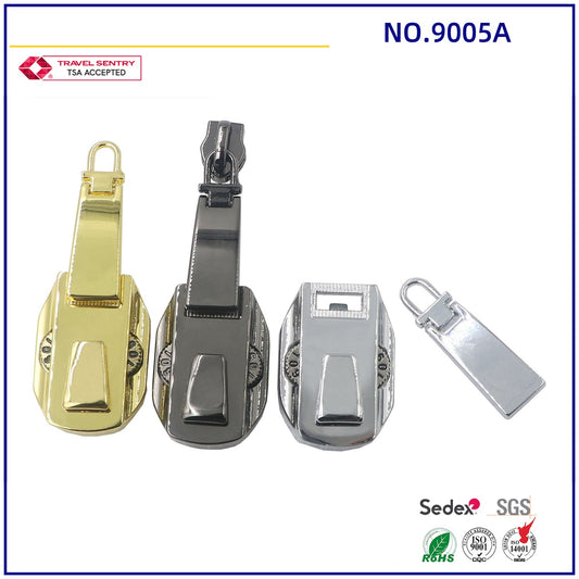 Customizable Exquisite Backpack Zipper Lock Security Metal 2-Digit Combination Zipper Lock-7