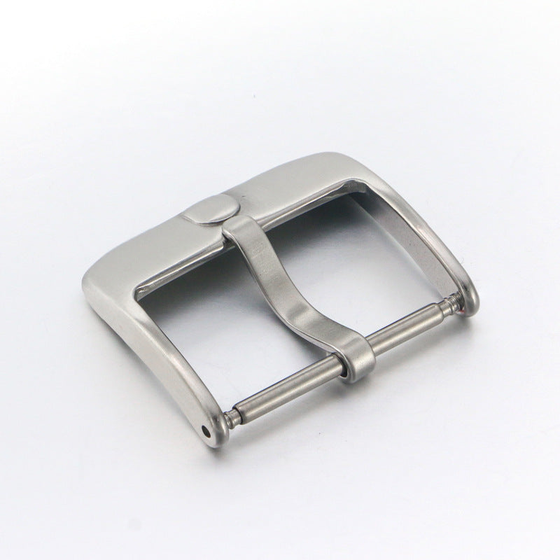 stainless steel watch band clasp buckle 18-20mm brushed metal watchbands strap pin buckle-7