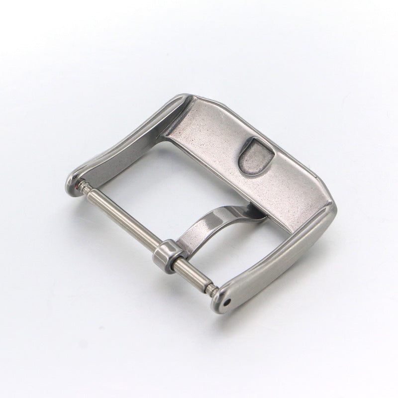 stainless steel watch band clasp buckle 18-20mm brushed metal watchbands strap pin buckle-7