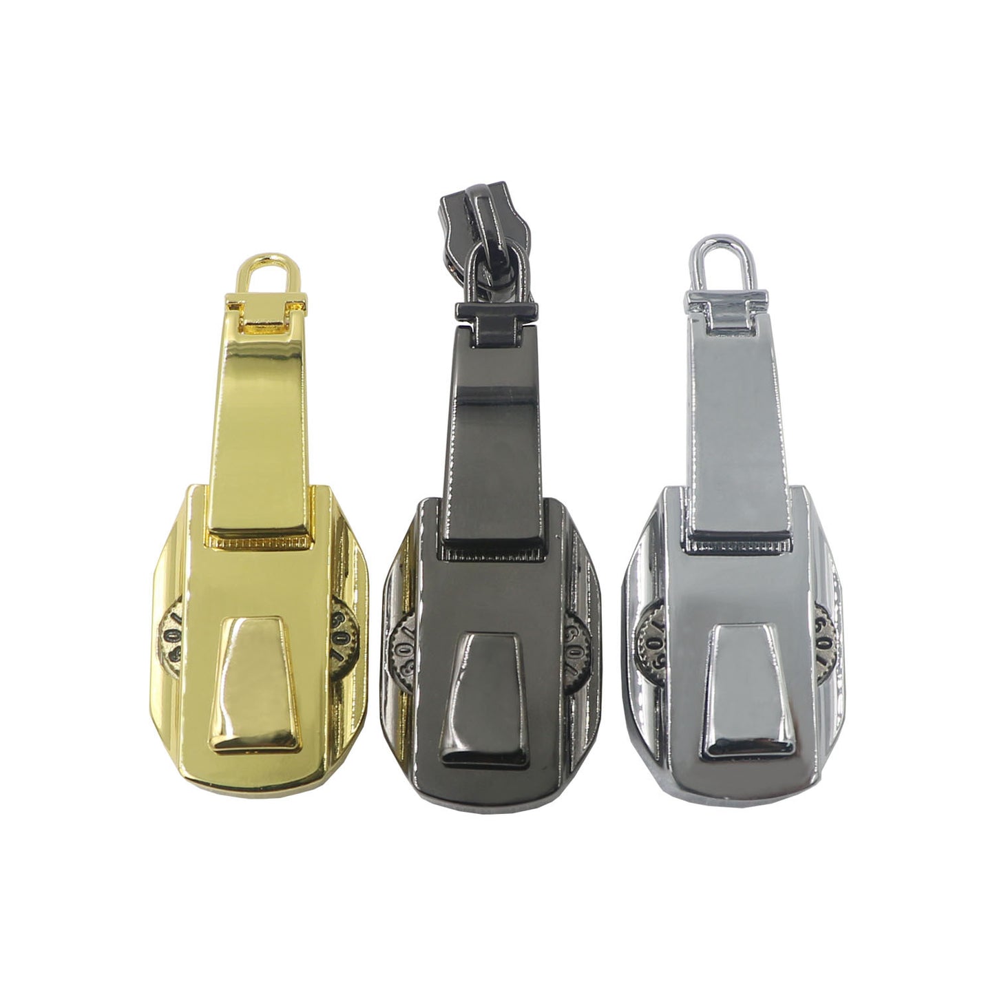 Customizable Exquisite Backpack Zipper Lock Security Metal 2-Digit Combination Zipper Lock-7