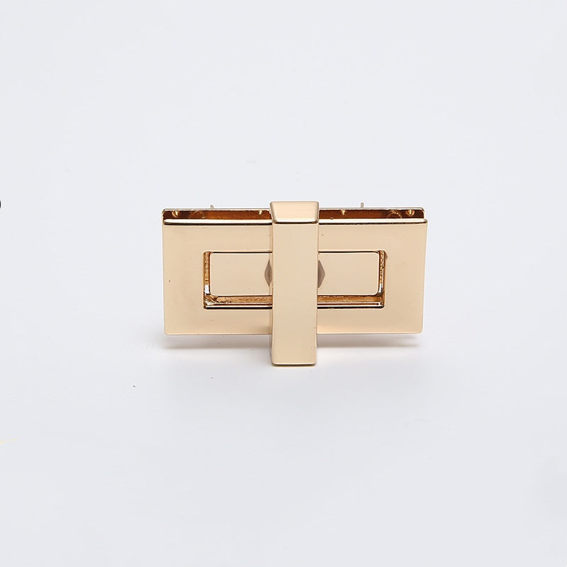 Gold plated metal lock fastener bag hardware twist lock for purse-77