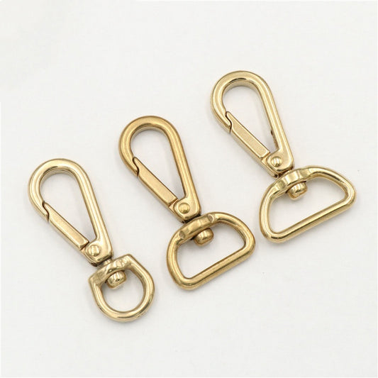 Bag Accessories Snap Hook For KeyChain Handbag Strap Copper Lobster Swivel Clasp Buckle-79