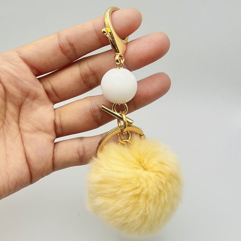 DIY hairball handbag mobile phone case key chain pendant decoration-79