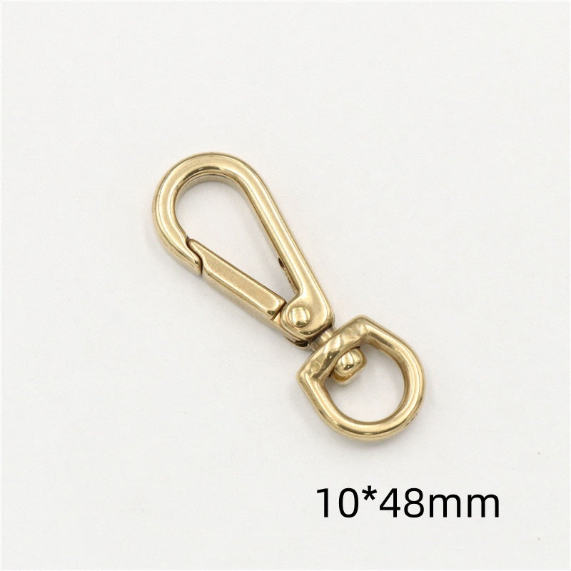 Bag Accessories Snap Hook For KeyChain Handbag Strap Copper Lobster Swivel Clasp Buckle-79