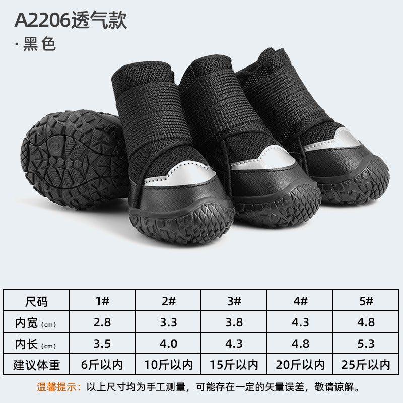 New Arrivals Breathable Waterproof Puppy Shoes Outdoor Dog Sneaker Anti slip Durable Pet Dogs Shoes for Small to Medium-sized-10