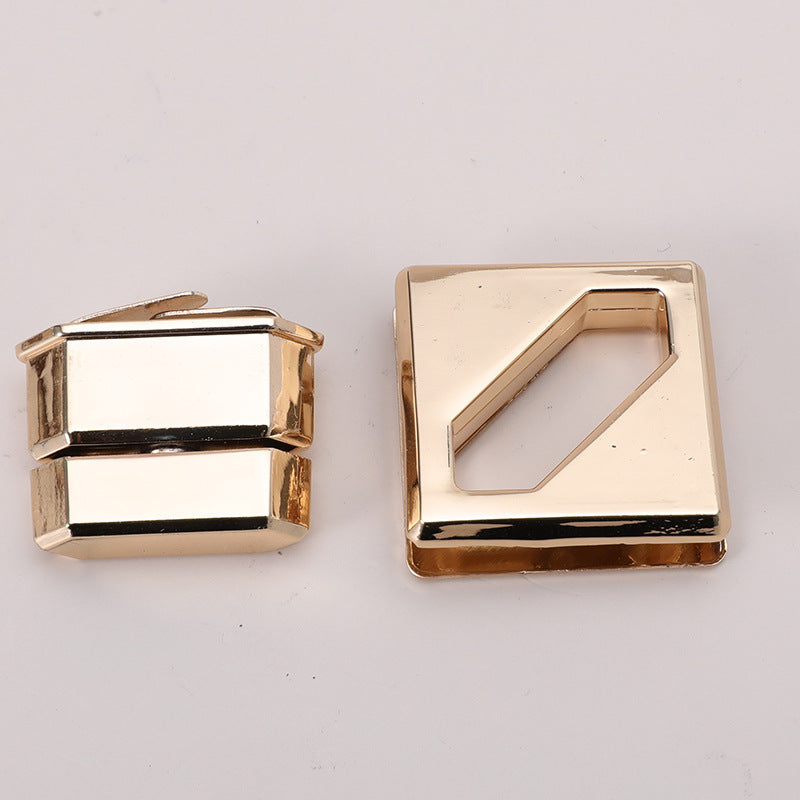 Handbag Swivel Turn Lock Metal Accessories 31mm Square Gold Purse Lock-87