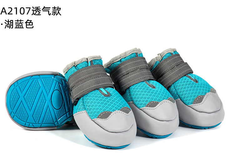 Hot Selling Warm and Cold Pet Shoes Slip Resistant Deluxe Set of Four Adaptable Big Dog Shoes-32