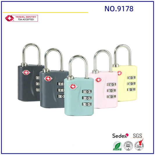 TSA high quality zinc alloy TSA anti-theft lock backpack luggage combination password padlock-9