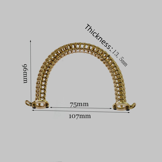 Hollow zinc alloy ladies bag handle -9