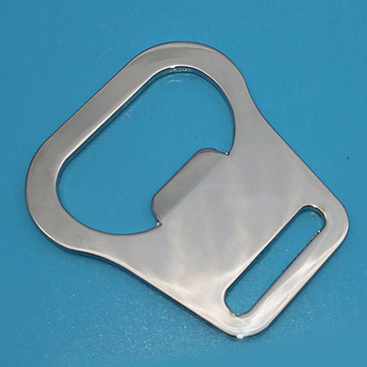 Zinc Alloy Strap leather bottle opener keychain custom logo Stainless Steel Mini Bottle Opener-9