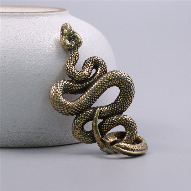 Brass Snake Key Pendant wholesale snake keychain-91