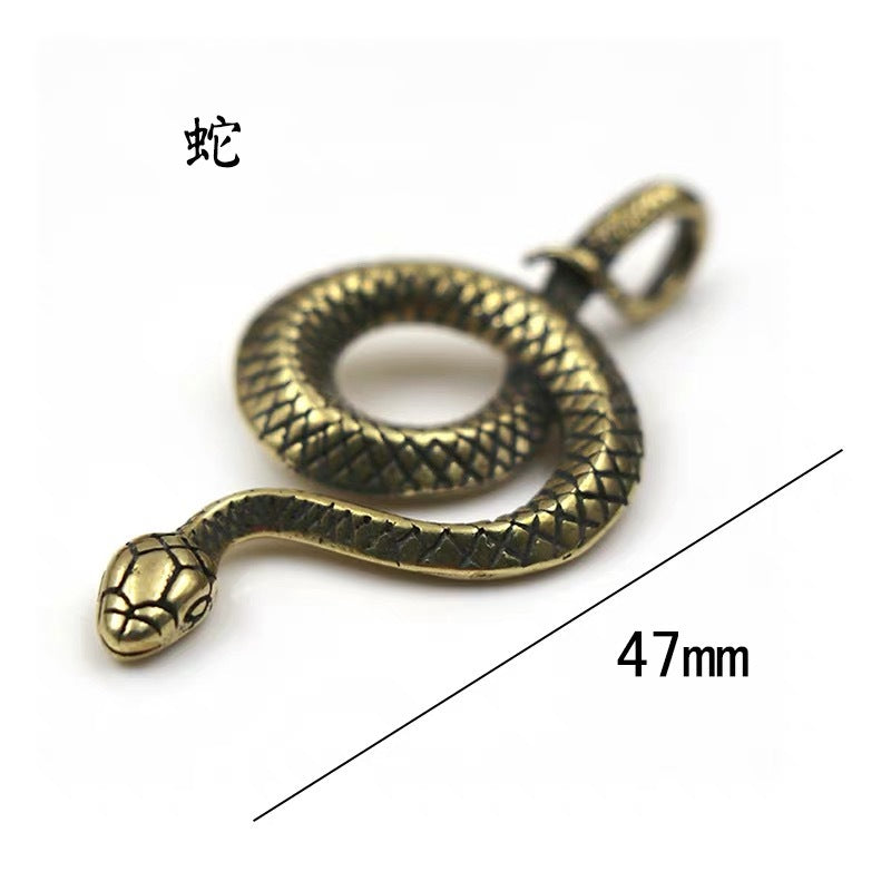 Brass Snake Key Pendant wholesale snake keychain-91