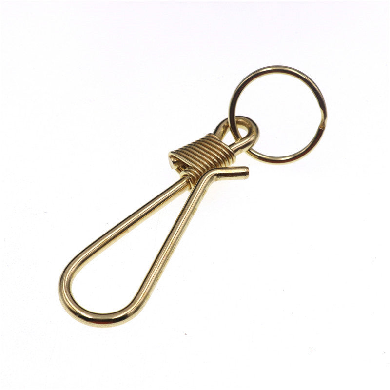 Brass Wire U Key Chain Hook Cloth Hook Clasp Ring Wallet Accessories-92