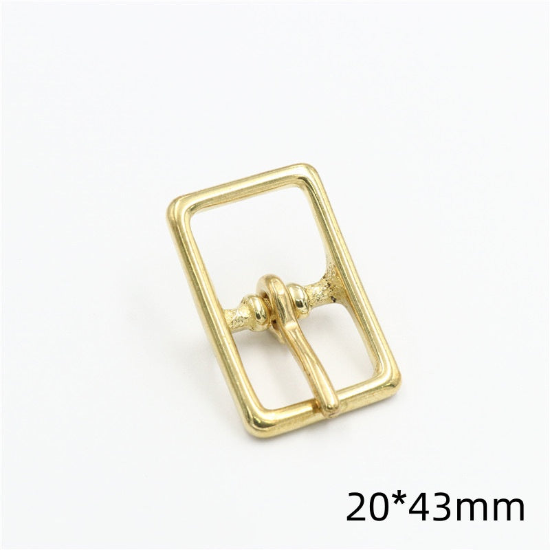 13-25mm Solid Brass Pin Belt Buckle Leather Strap-93