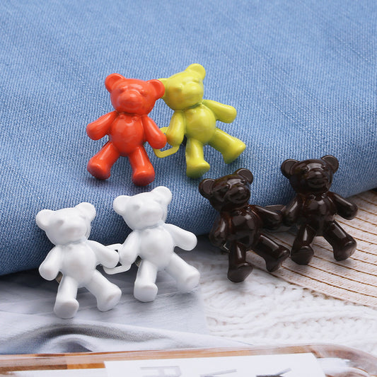 Wholesale Bear waist buckle, jeans waist buckle, detachable button, no nails, no seams, buckle waist buckle-95