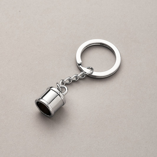 3D mockup key ring tassel key chain custom logo metal keychain mockup key ring-99