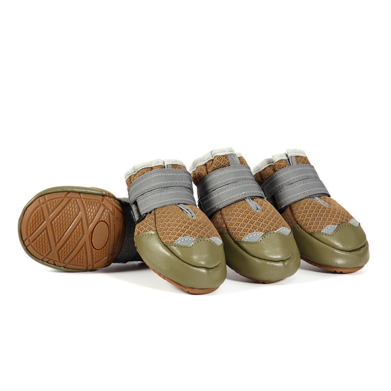 Hot Selling Warm and Cold Pet Shoes Slip Resistant Deluxe Set of Four Adaptable Big Dog Shoes-32
