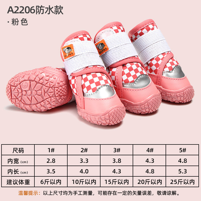 New Arrivals Breathable Waterproof Puppy Shoes Outdoor Dog Sneaker Anti slip Durable Pet Dogs Shoes for Small to Medium-sized-10